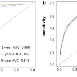 Evaluation Of The Discriminative Ability Of The Nomogram A The 1 3