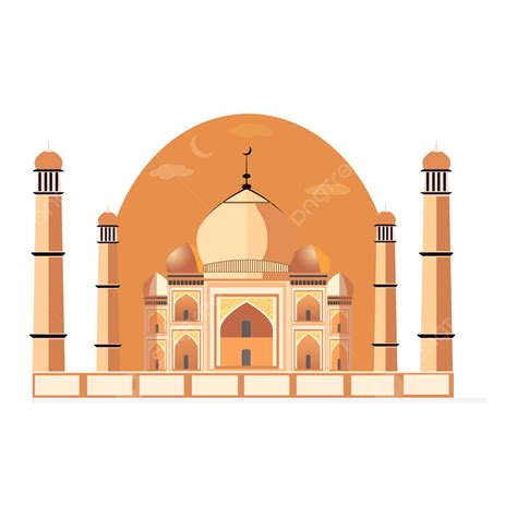 Taj Mahal Vector Png Taj Mahal India India Edificio Png Y Vector ...