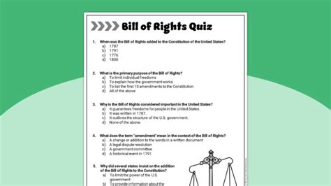 Free Bill Of Rights Worksheet Bundle In Group Press