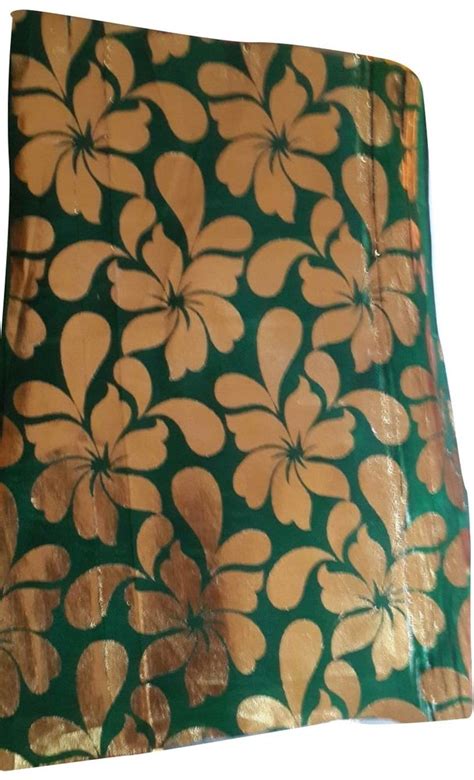 Golden Foil Print Fabric At Rs Meter Satin Gold Foil Print