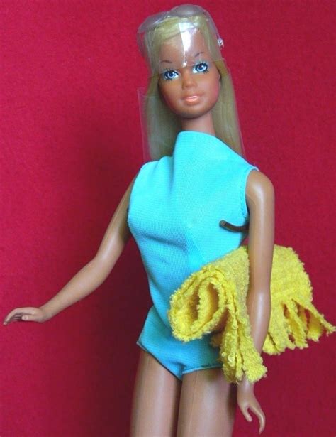 Vintage Mod Malibu Sunset Barbie Doll Tnt Taiwan W Original Swimsuit