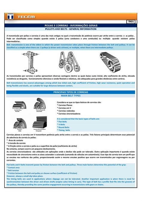 Pdf Polias E Correias Tecem Br Tr Principais Tipos De