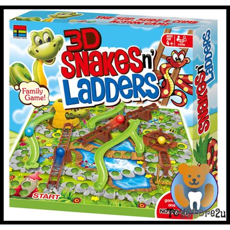 ToyStore 3D Snakes Ladders Board Game Shopee Malaysia