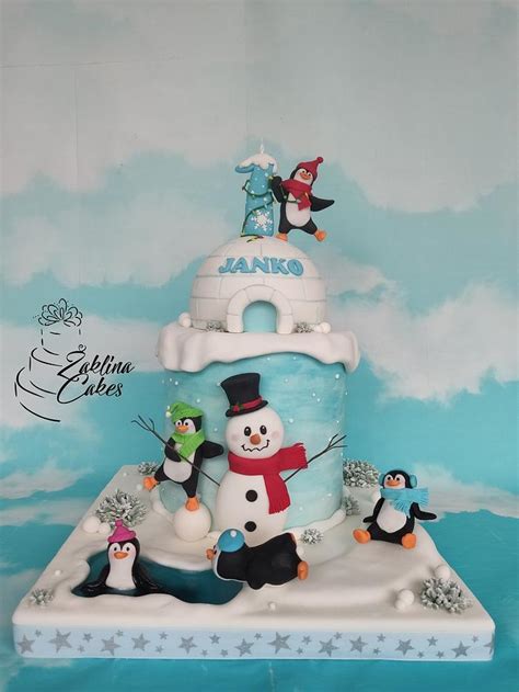 Pinguin Cake Decorated Cake By Zaklina CakesDecor