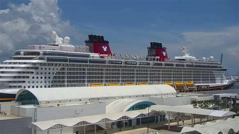 LIVE CAM Disney Cruise Ship Getting Ready To Sail From Port Canaveral