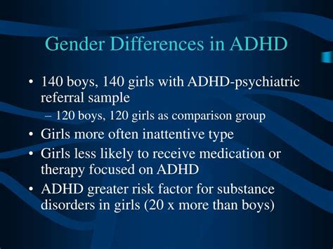 Ppt Gender Issues In Adhd Powerpoint Presentation Free Download Id 4409921