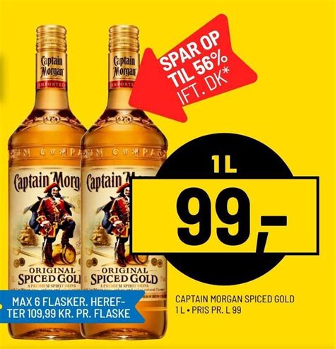 Captain Morgan Spiced Gold L Pris Pr L Tilbud Hos Priss