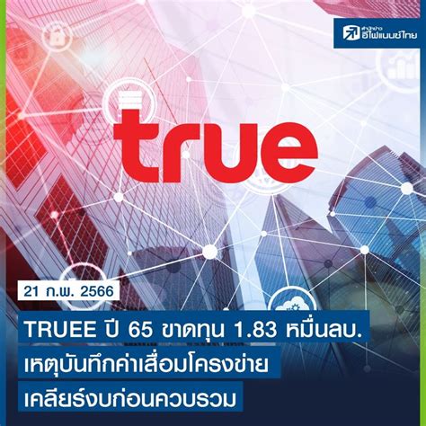 Efinancethai สำนักข่าวหุ้น และการลงทุน Truee ปี 65 ขาดทุน 183 หมื่นลบ เหตุบันทึกค่าเสื่อม