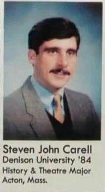 A College Photo Of Steve Carell In His Early 20s 1984 Denison