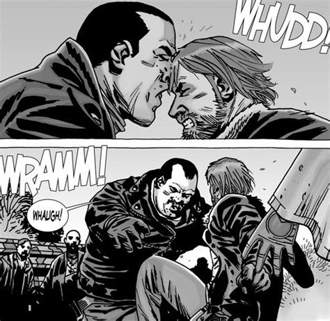 Negan Vs Rick The Walking Dead Twd Comics Pretty Nose Maggie Greene Walk The Earth Carl