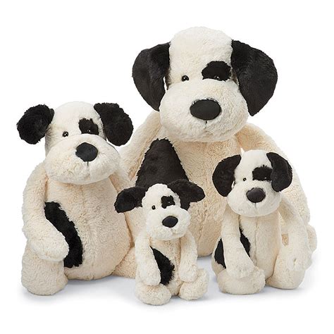 Jellycat Bashful Black & Cream Puppy – Growing Tree Toys