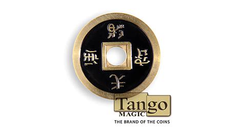 Dollar Size Chinese Coin Black By Tango Ch029