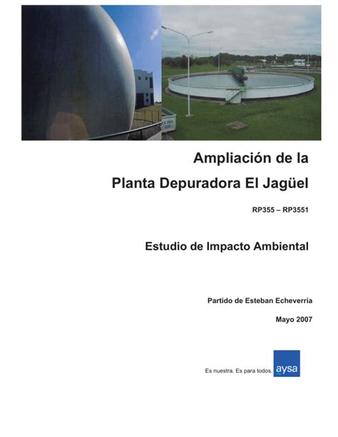 Ampliaci N De La Planta Depuradora El Jag El