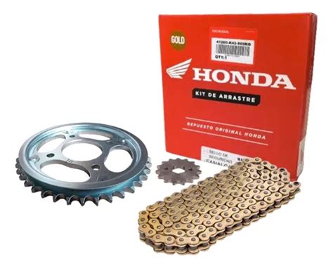 Kit De Arrastre Honda Cb160 Cb160f Original Cadena Dorada