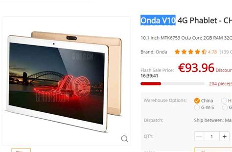 Bon Plan Tablette Pouces Onda V Go Go Bons Plans