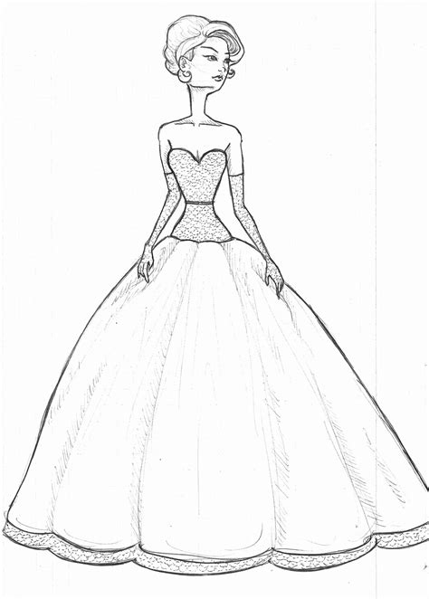 Dress Sketch Template At Explore Collection Of