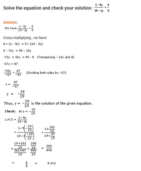 Linear Equations In One Variable Class 8 Extra Questions Maths Chapter 2 Ncert Library