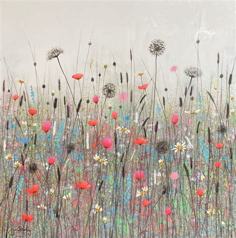 Wildflower Landscape Painting
