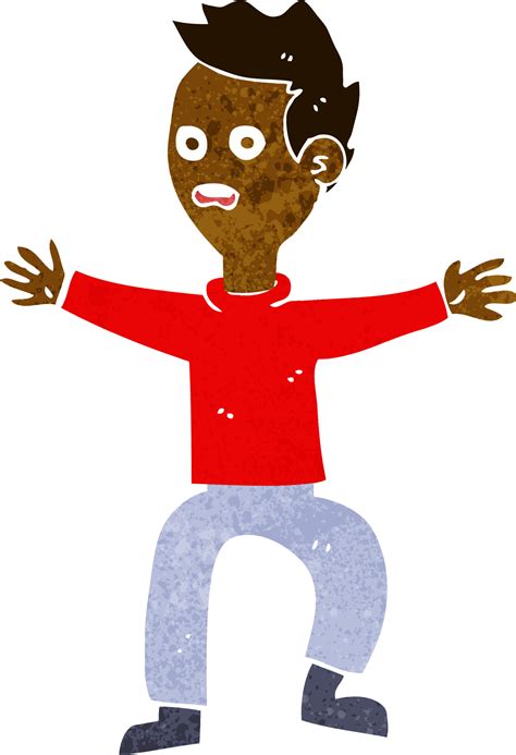 cartoon man panicking 39901042 PNG