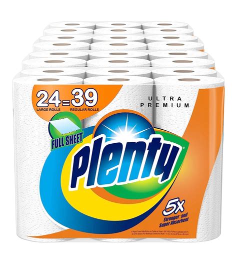 Plenty Ultra Premium Paper Towels Xl Rolls Super Absorbent Strong