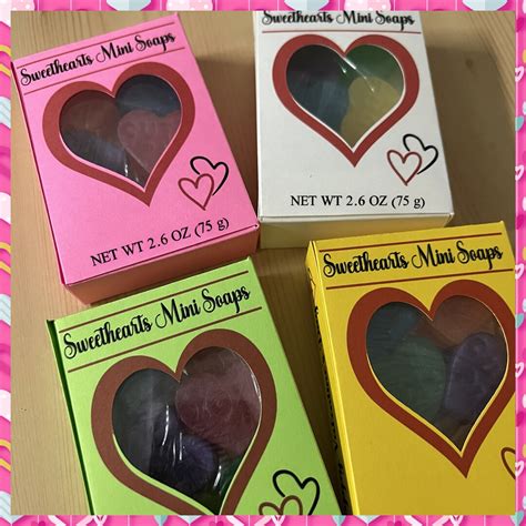 Mini Soaps In A Box Conversation Hearts Soaps Extra Small Soaps