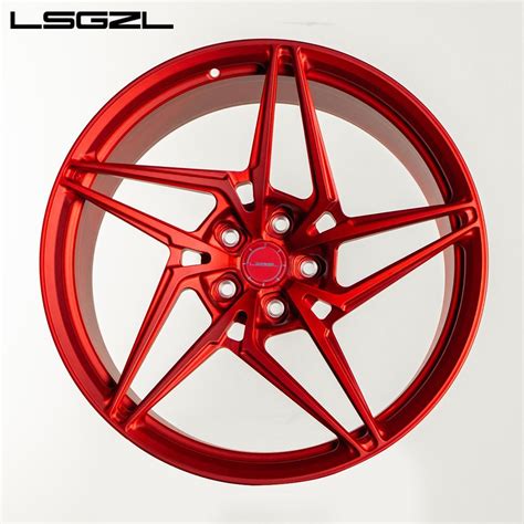 Lsgzl Factory Custom Forged Red Alloy Wheel For Car 17 18 20 22 24 26