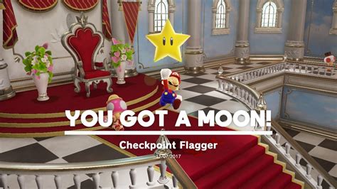 To The Moon Mushroom Kingdom Checkpoint Flagger Youtube