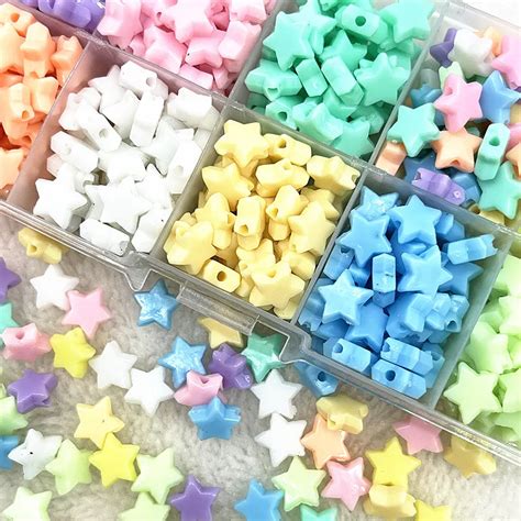 Nowy 100 500pcs 10mm Cukierki Kolor Pi Cioramienna Gwiazda Akrylowe