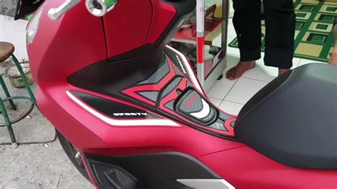 MODIFIKASI PCX LOKAL WARNA MERAH YouTube