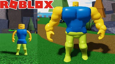 Me Convierto En El Noob Mas Fuerte De Roblox Mega Noob Simulator