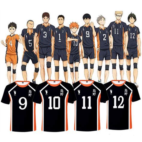 Estoque Pronto Haikyuu Anime Jerseys Cosplay Karasuno High School