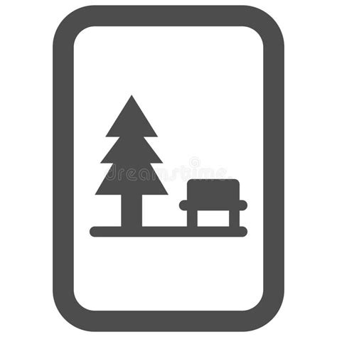 Rest Area Sign Icon Wayfinding Sign Vector Stock Vector Illustration