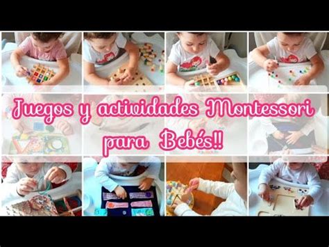 Actividades Montessori para bebés 3 parte A partir de 1 año