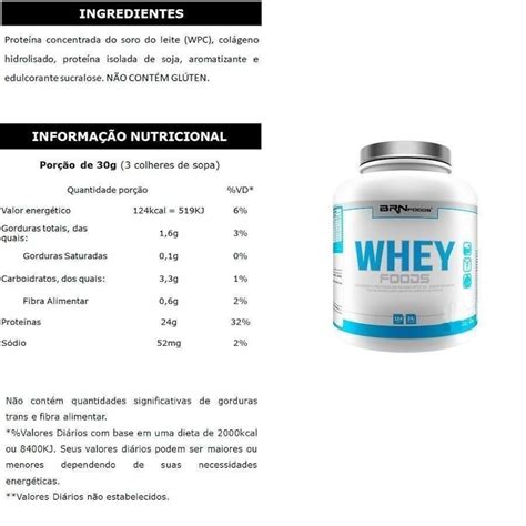 Kit Whey Protein Brn Foods Morango Kg Glutamina G