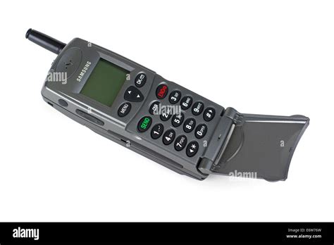 Old Mobile Phone Old Cell Phone Samsung 1999 Year Model Stock Photo
