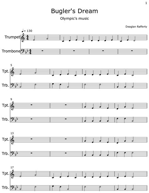 Bugler S Dream Sheet Music For Trumpet Trombone