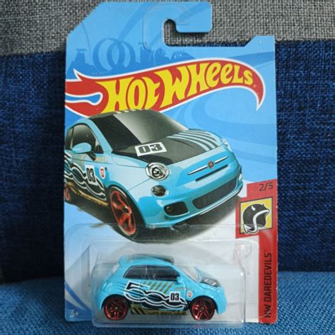 Jual Hot Wheels Fiat 500 HW Dare Devils Biru Shopee Indonesia