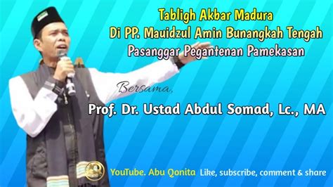 Ust Abdul Somad Lc MA Di Madura Tabligh Akbar PP Mauidzul Amin