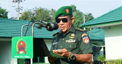 Kodim Tegal Gelar Upacara Bendera April Radardesa