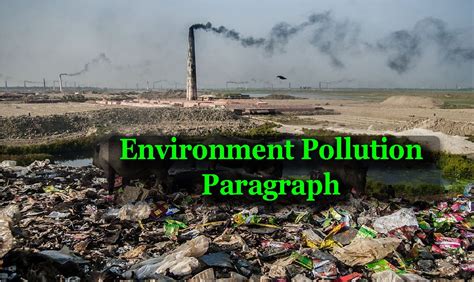 Environment Pollution Paragraph For SSC HSC Class 8 7 6