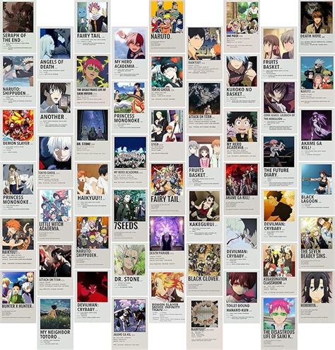 Edus Anime Posters Aesthetic Anime Wall Decor Pcs X Inch Anime