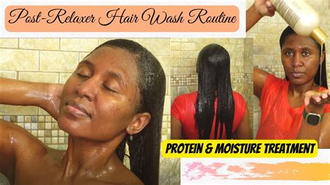 My Post Relaxer Wash Day Routine Treatment For Healthy Relaxed Hair