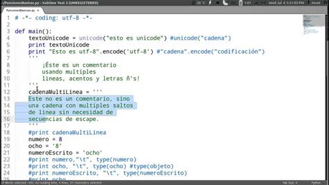 Programando Con Python Manejo De Cadenas Youtube