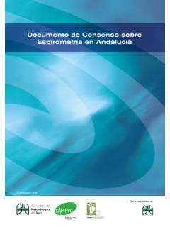 Documento De Consenso Sobre Espirometr A En Andaluc A Documento De