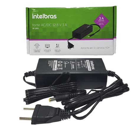 Fonte de Alimentação Intelbras AC DC 12V 3A EF 1203