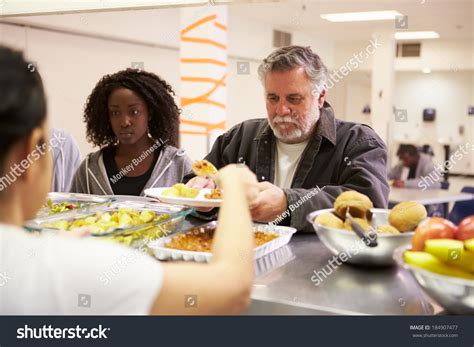 Kitchen Serving Food Homeless Shelter Stock Photo 184907477 Shutterstock