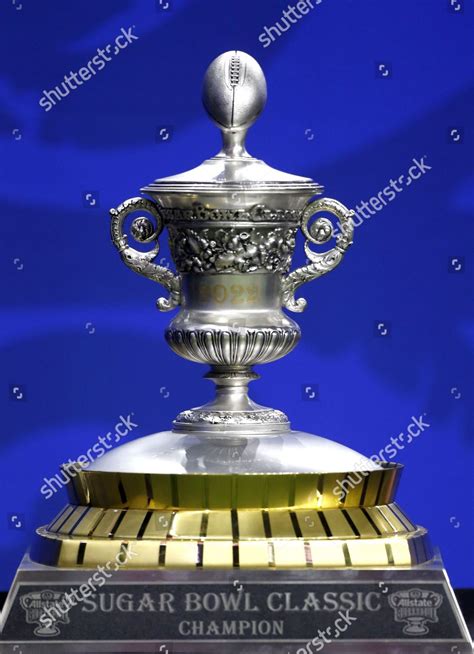 Sugar Bowl Trophy Sits On Sidelines Editorial Stock Photo - Stock Image ...