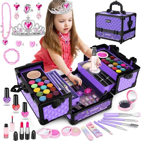 Hollyhi Juego de 62 piezas de maquillaje para niñas juego de