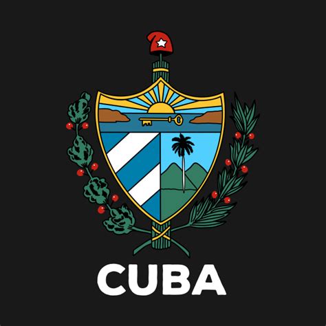 Cuba Coat of Arms National Symbol Escudo de Cuba - Cuba - T-Shirt ...