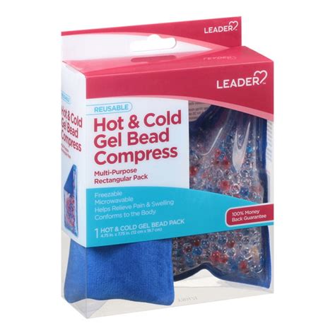 Leader Hot And Cold Gel Bead Compress Multipurpose Reusable Ea Walmart